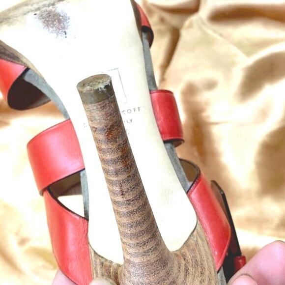 Reed Krakoff Coral Leather Platform Heels | Wedding Guest | Italian Summer Chic - Picture 14 of 14